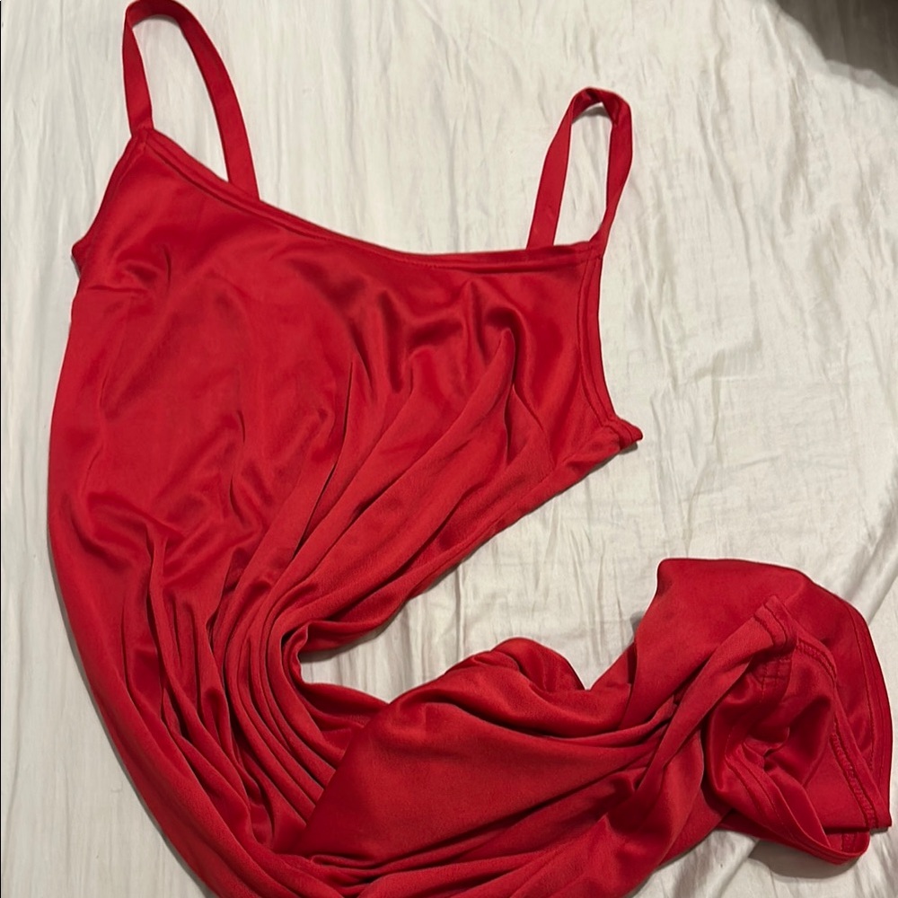 J.B.S. Red Chemise Elegant Intimates Sleepwear